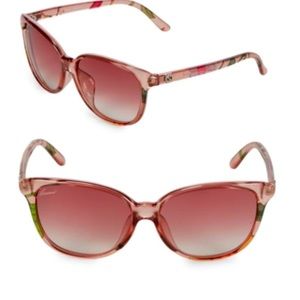 Gucci Pink LT Flora Sunglasses